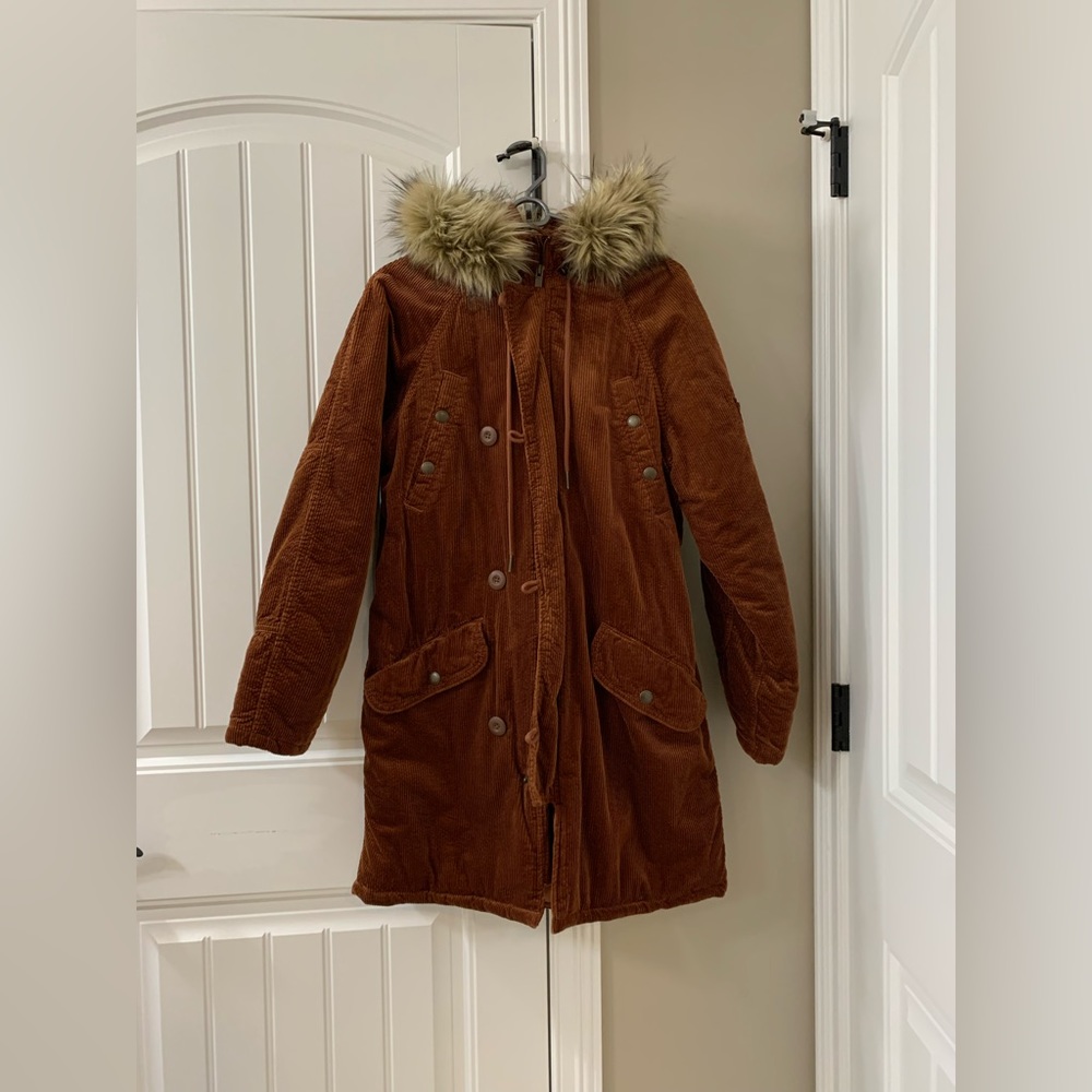 American Eagle corduroy rust color jacket size S